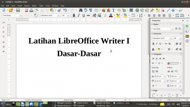 Mengenal LibreOffice Writer
